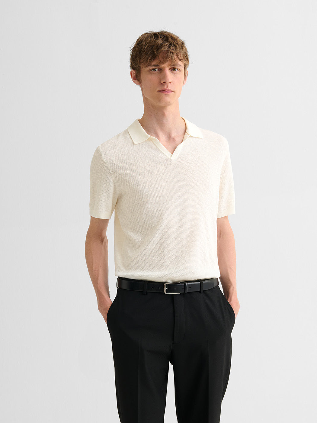 Polo maille col ouvert coton biologique - DEVRED 1902