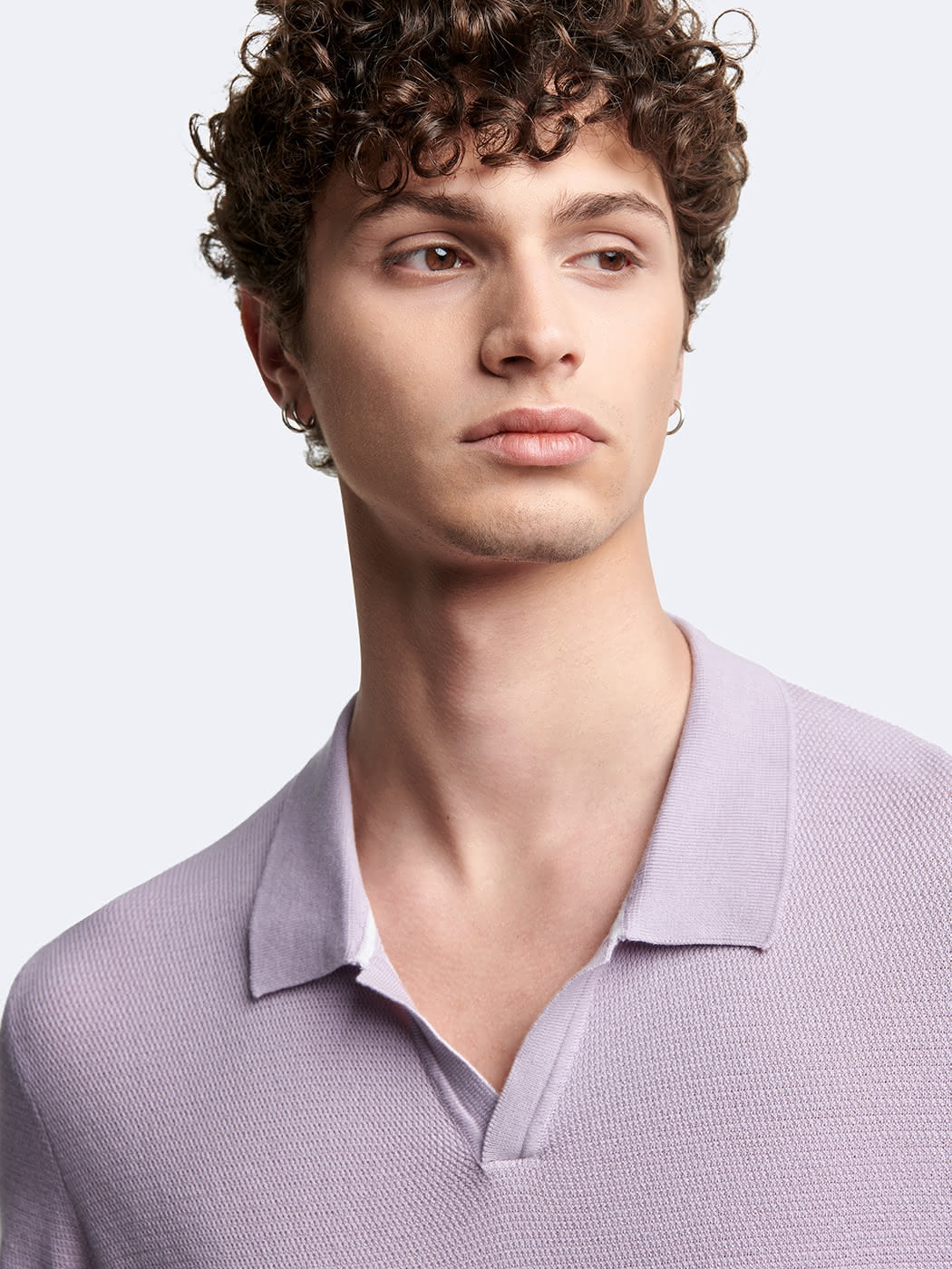 Polo maille col ouvert en coton bio - DEVRED 1902