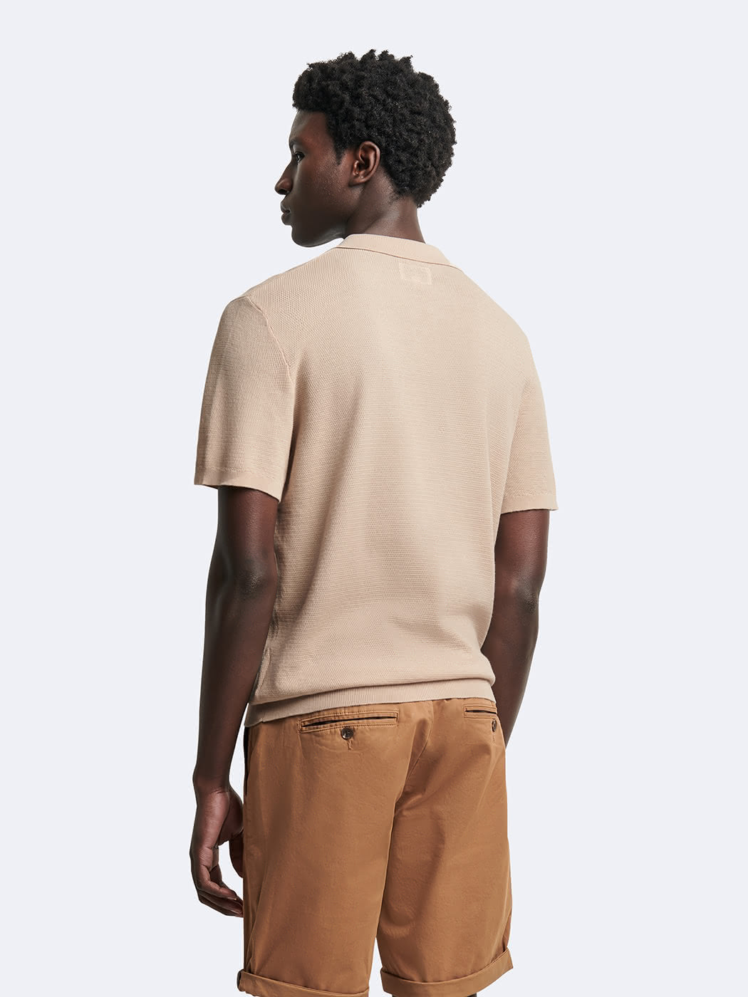 Polo maille col ouvert en coton bio - DEVRED 1902