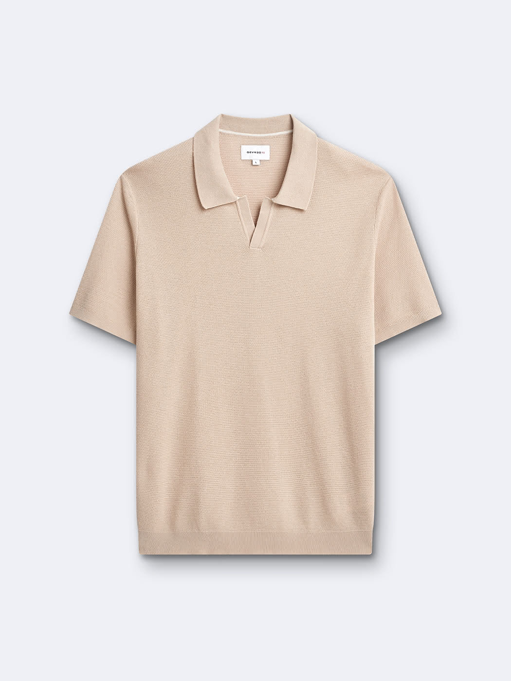 Polo maille col ouvert en coton bio - DEVRED 1902