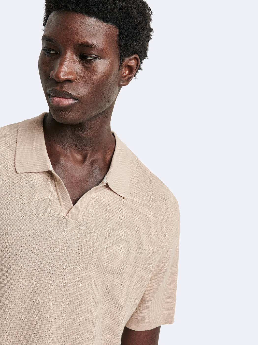 Polo maille col ouvert en coton bio - DEVRED 1902