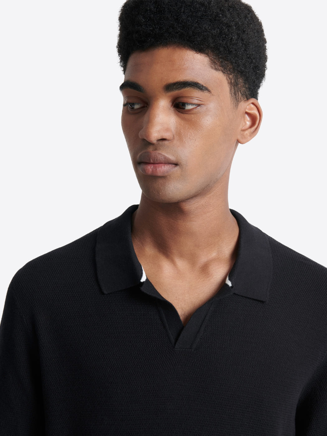 Polo maille col v 100% coton bio - DEVRED 1902