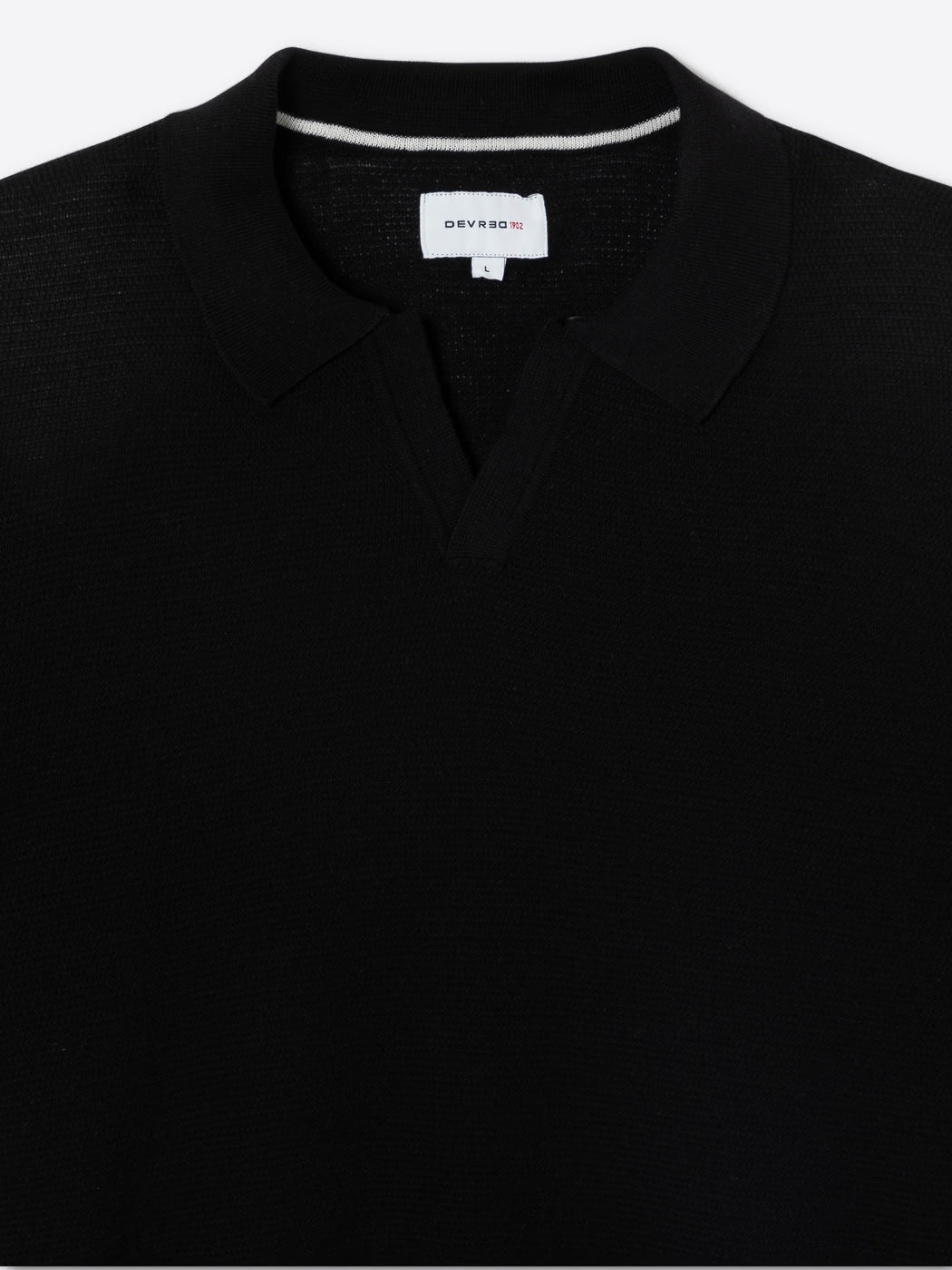 Polo maille col v 100% coton bio - DEVRED 1902
