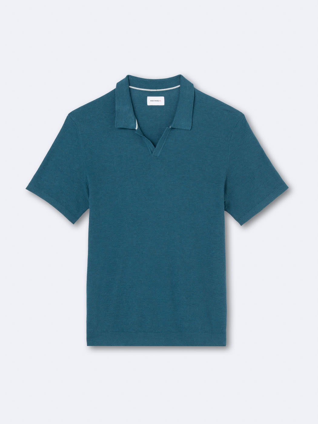Polo maille col v 100% coton bio - DEVRED 1902