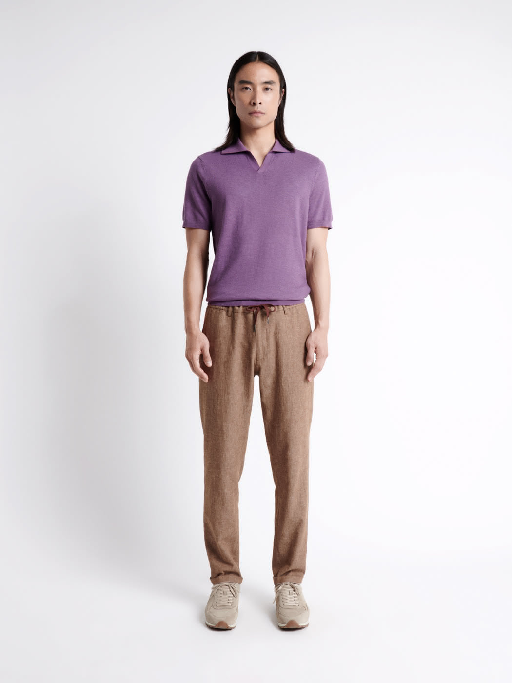 Polo maille col v 100% coton - DEVRED 1902