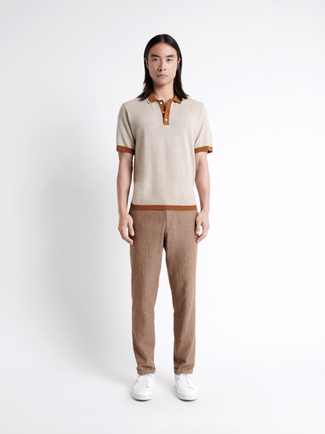 Polo maille col boutonné en coton - DEVRED 1902