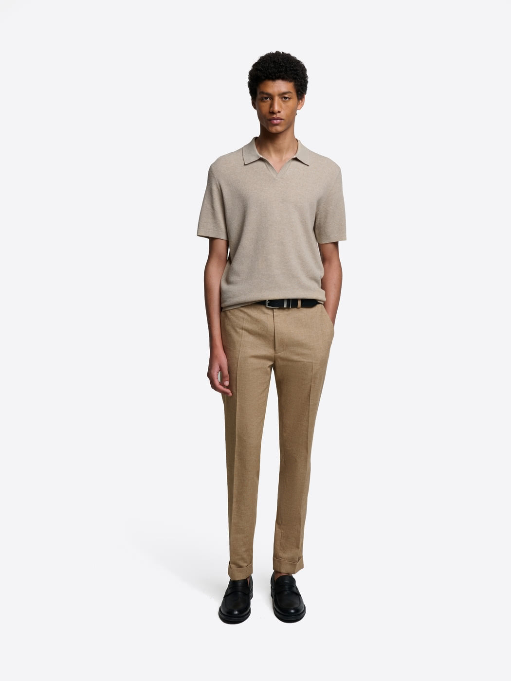 Polo maille col ouvert en coton bio - DEVRED 1902