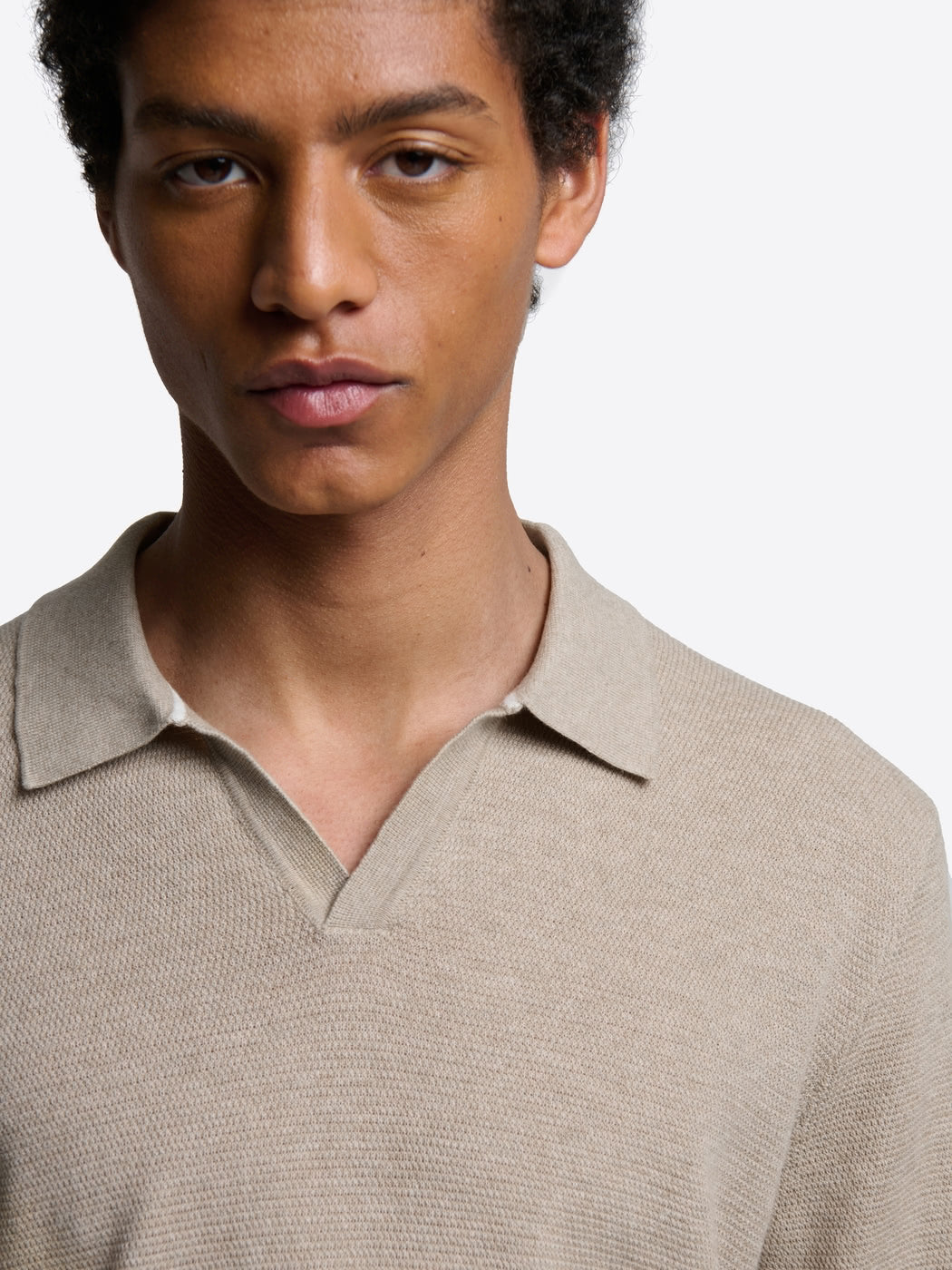 Polo maille col ouvert en coton bio - DEVRED 1902