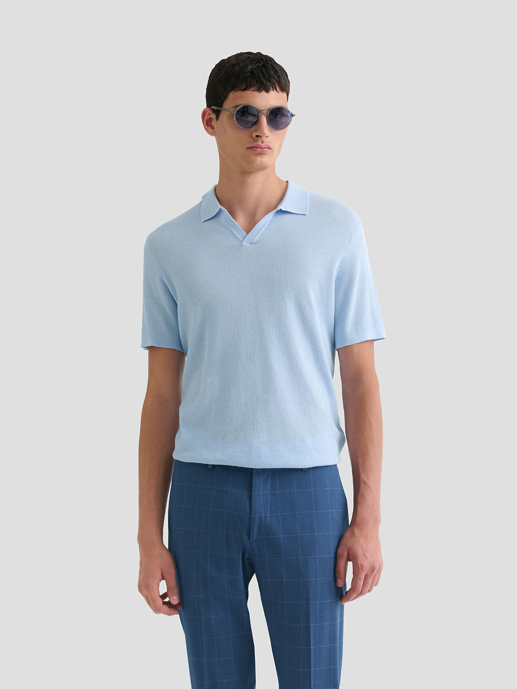 Polo maille col ouvert coton biologique - DEVRED 1902