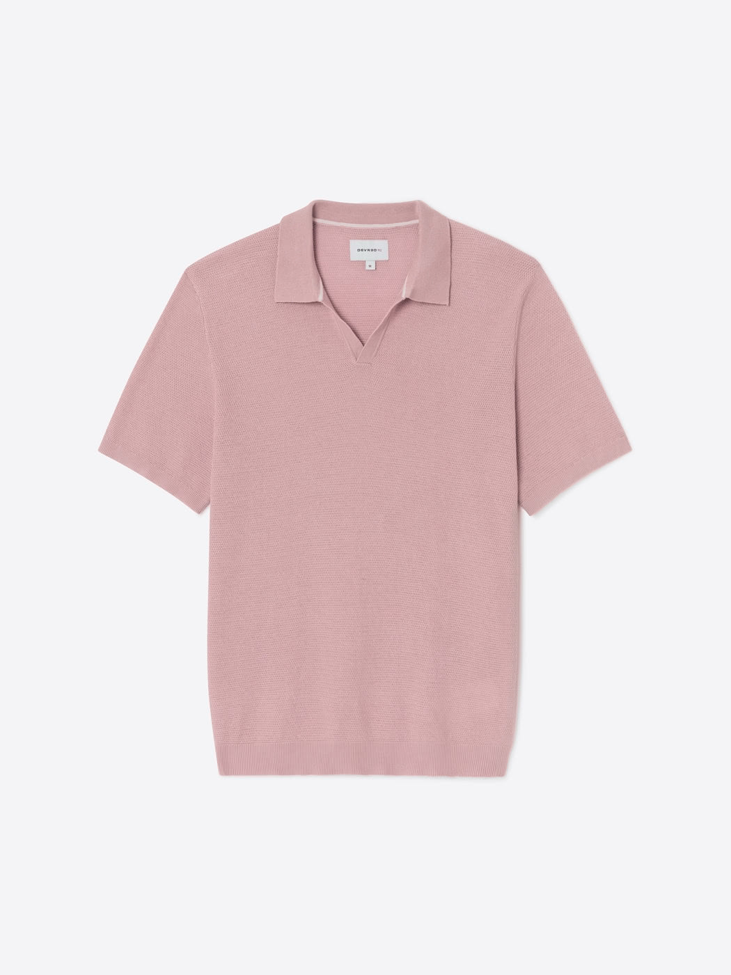 Polo maille col ouvert en coton bio - DEVRED 1902