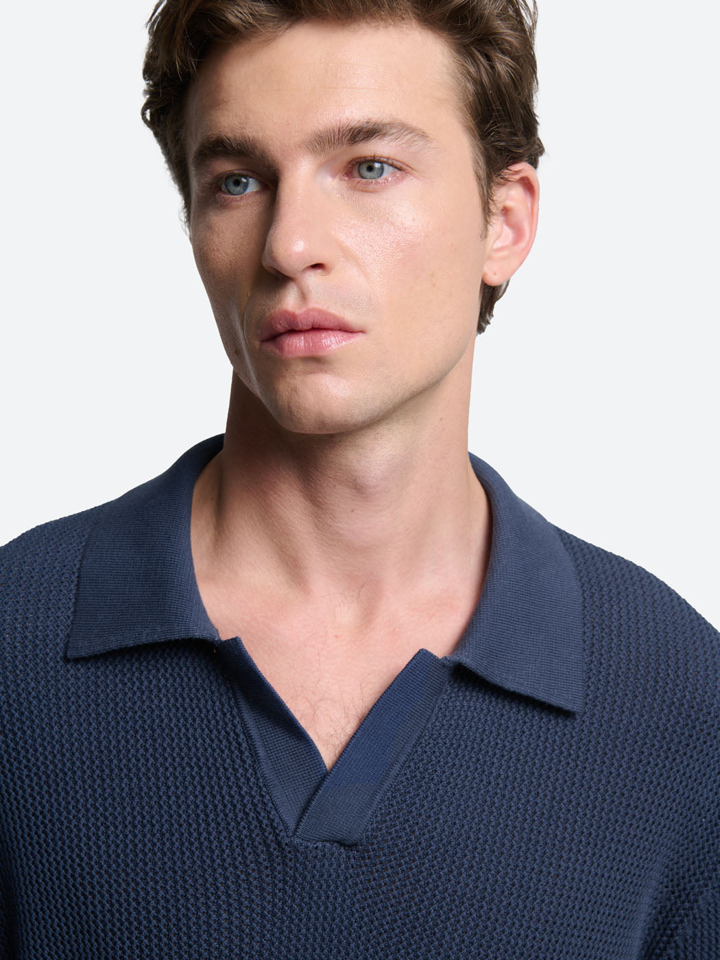 Polo maille col derby en coton bio - DEVRED 1902