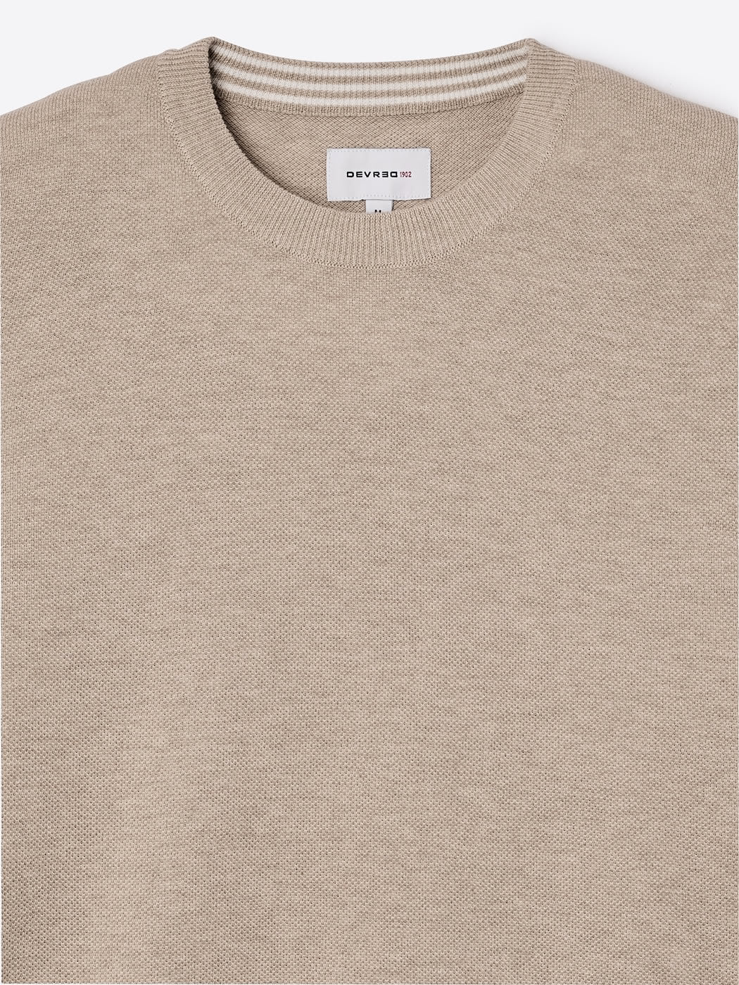 T-shirt maille col rond en coton bio - DEVRED 1902
