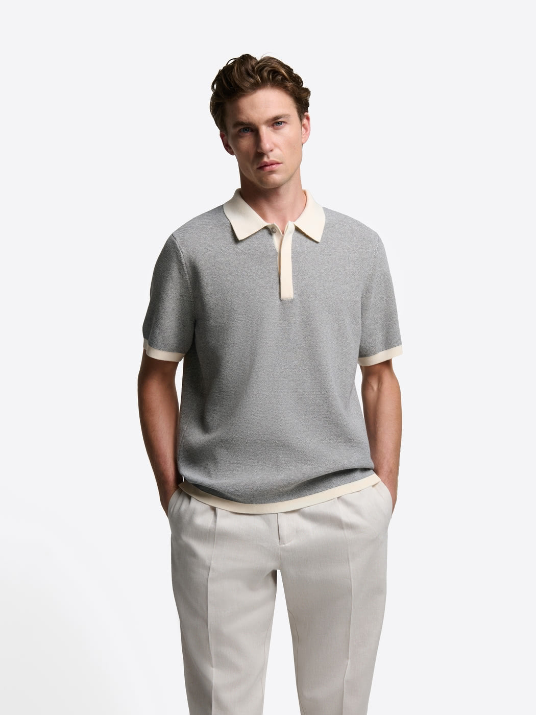 Polo maille boutonné en coton - DEVRED 1902