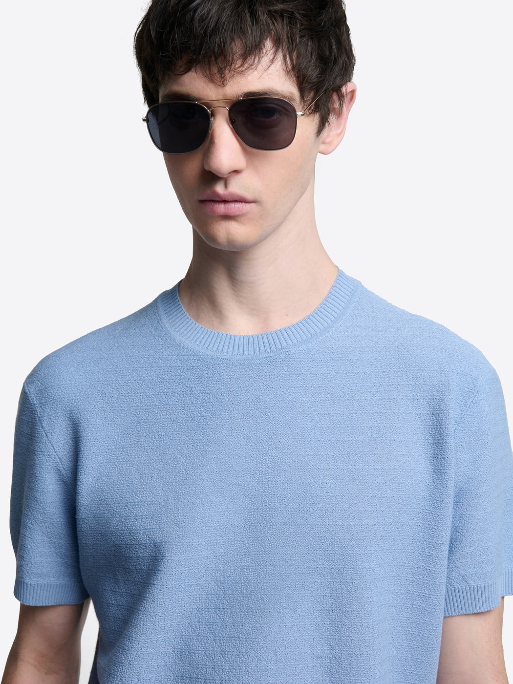 T-shirt maille col rond en coton - DEVRED 1902