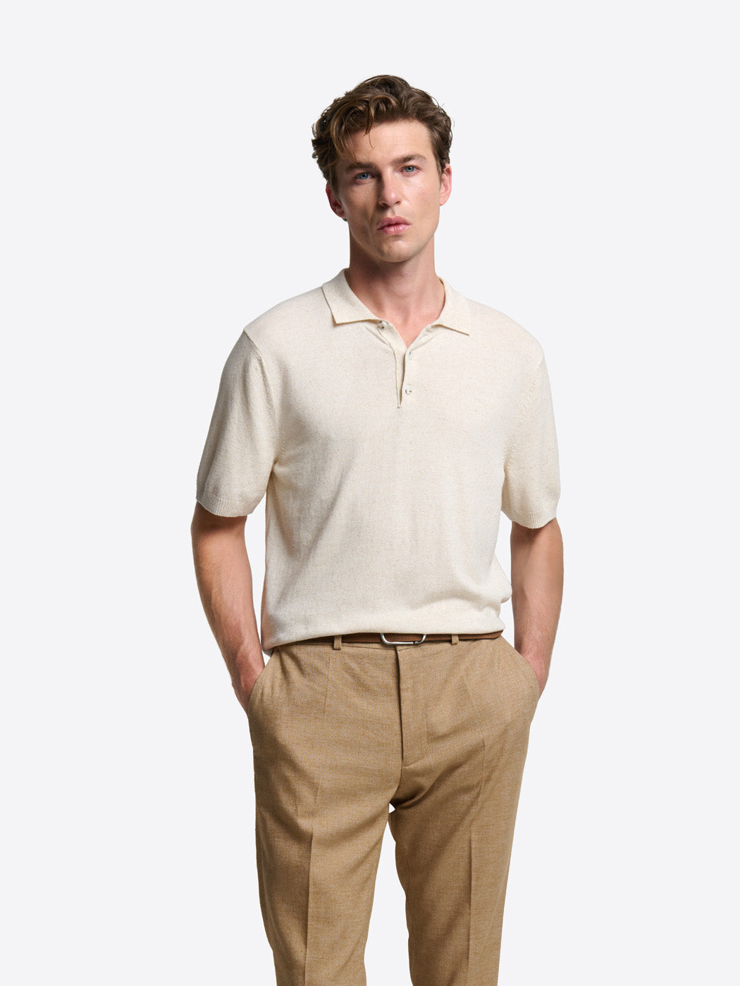 Polo col boutonné en maille - DEVRED 1902