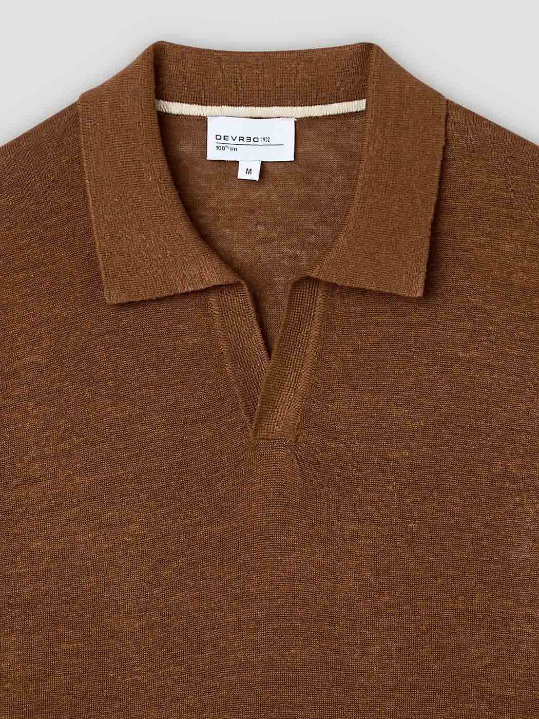 Polo  col ouvert en lin - DEVRED 1902
