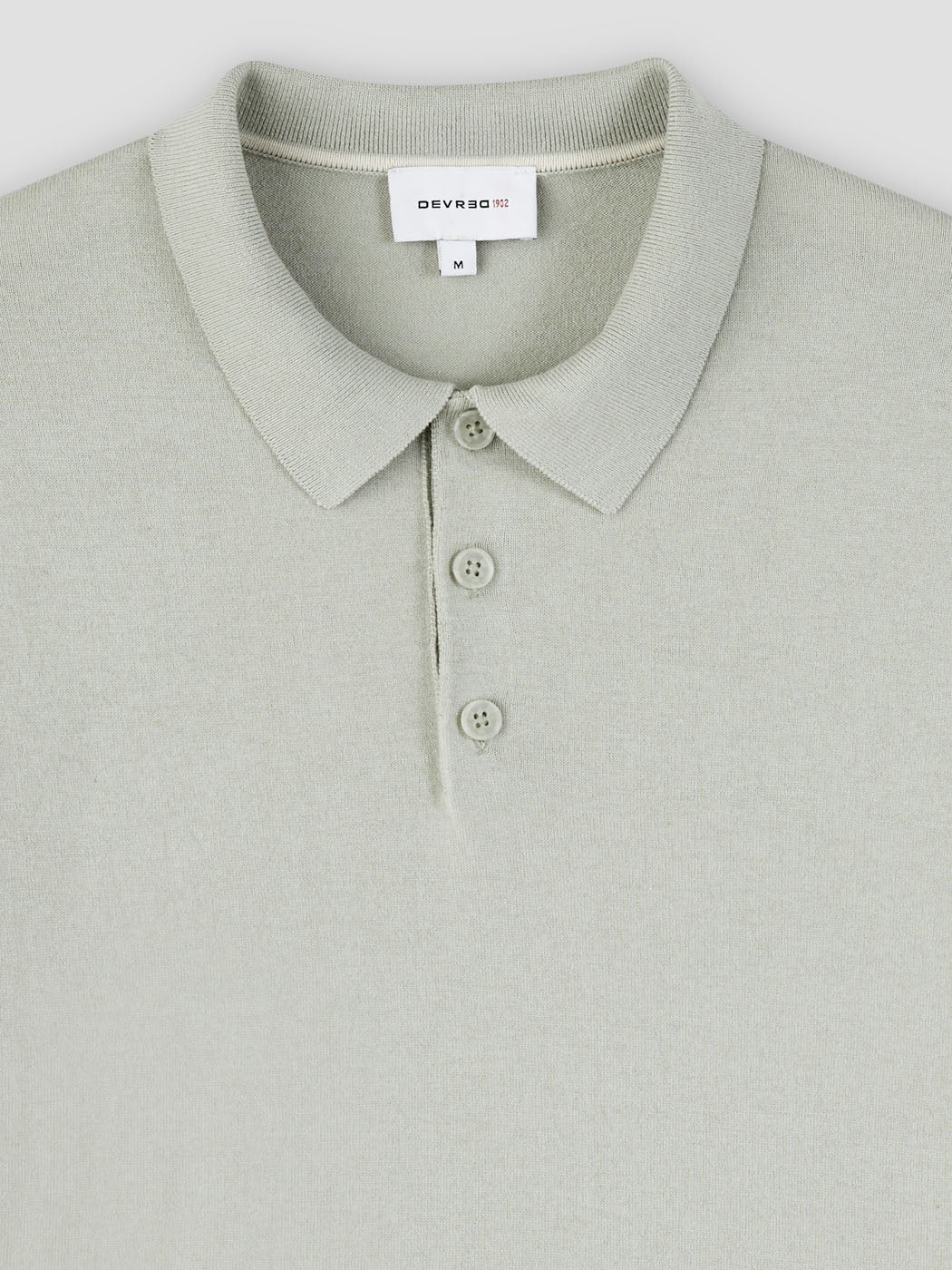 Polo  col boutonné en soie mélangé