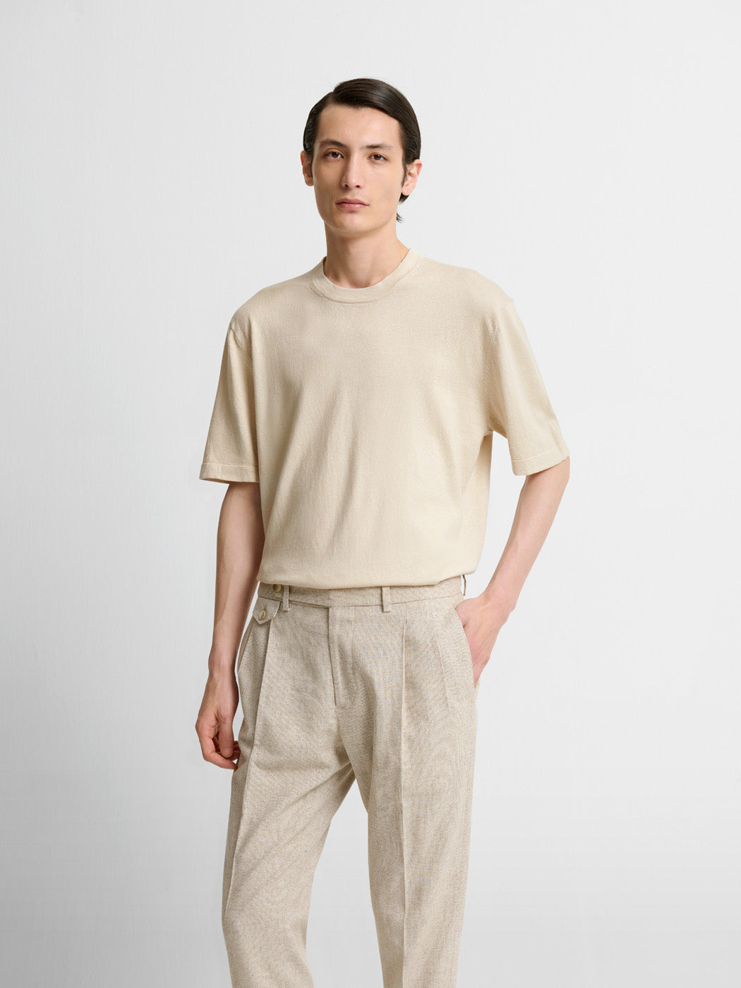 T-shirt maille en soie mélangé - DEVRED 1902