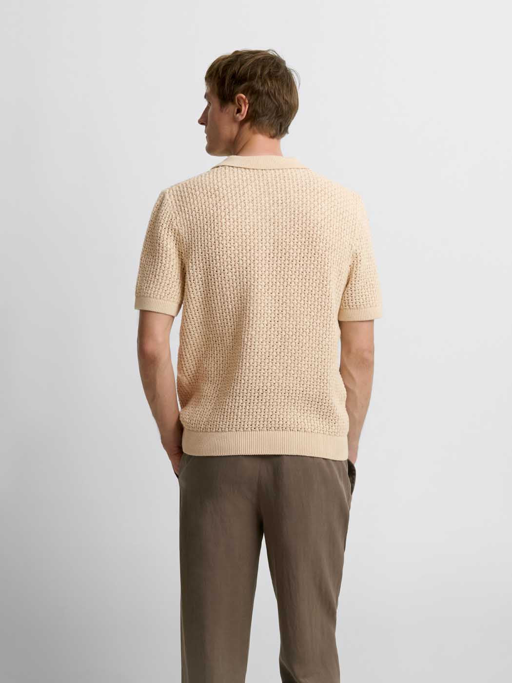 Polo maille col goutte ajourré - DEVRED 1902