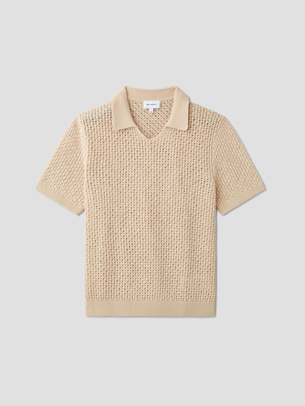 Polo maille col goutte ajourré - DEVRED 1902