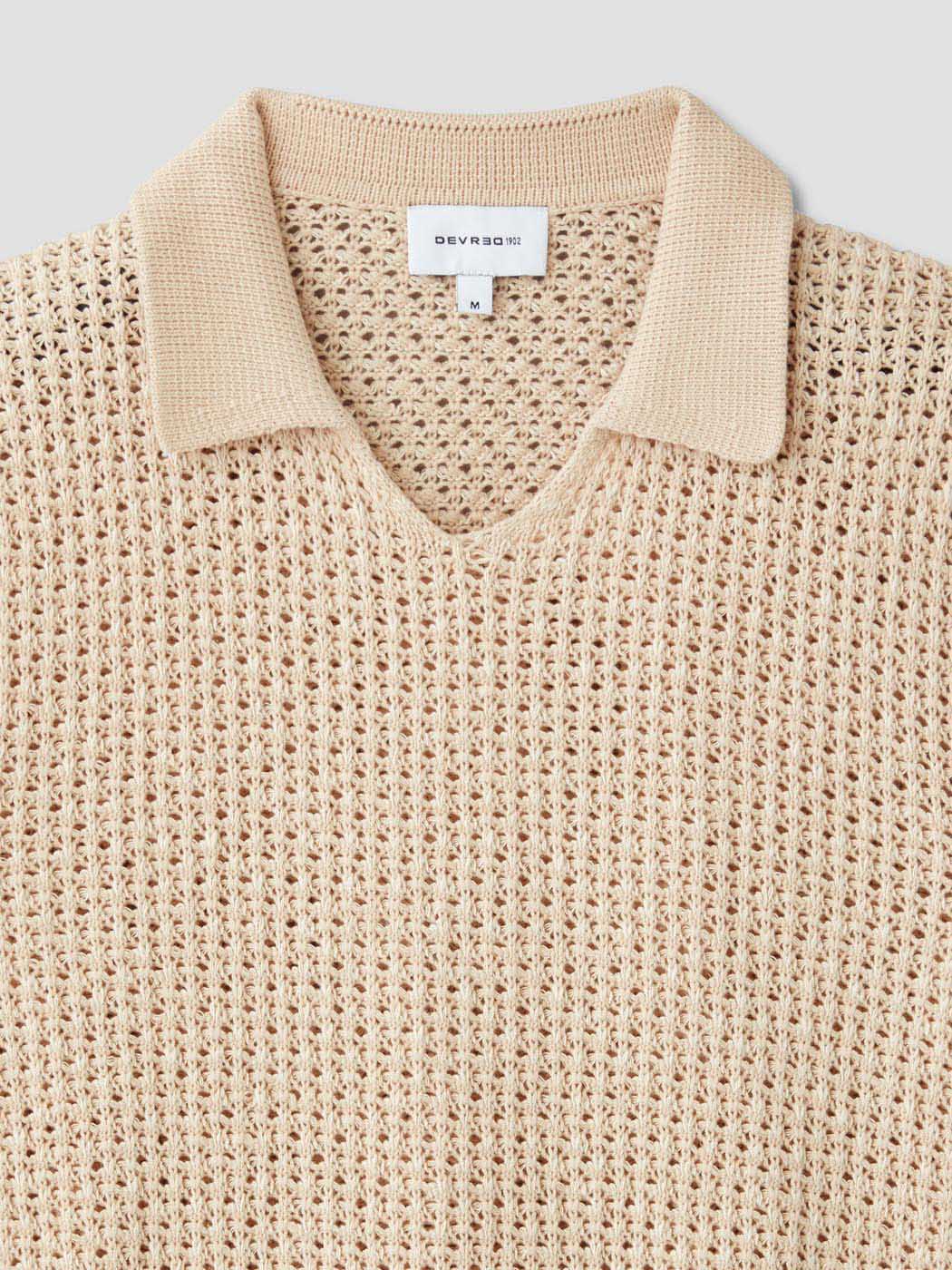 Polo maille col goutte ajourré - DEVRED 1902