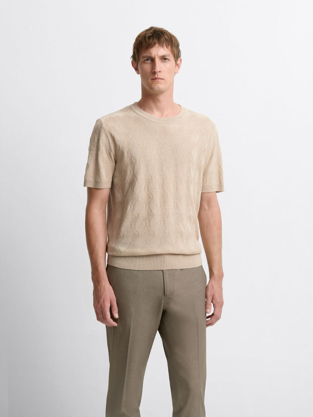 Pull col rond en coton-lin - DEVRED 1902