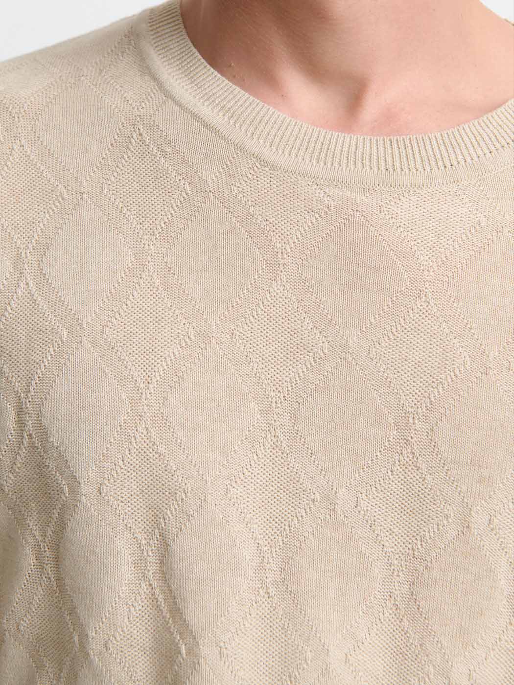 Pull col rond en coton-lin - DEVRED 1902