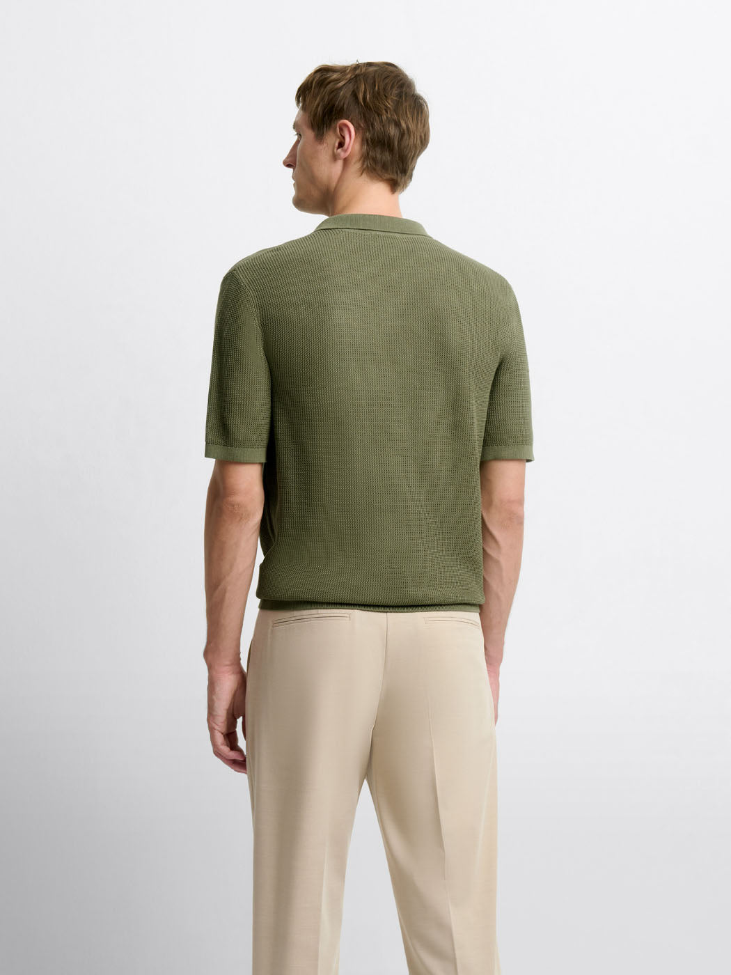 Polo maille col ouvert en coton bio - DEVRED 1902