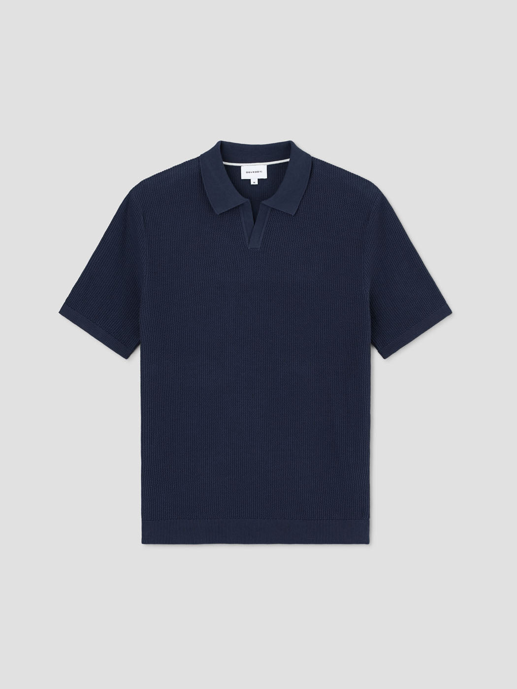 Polo maille col ouvert en coton bio - DEVRED 1902