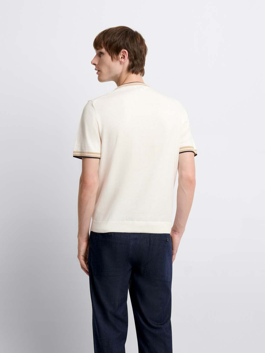 T-shirt maille col rond en coton - DEVRED 1902