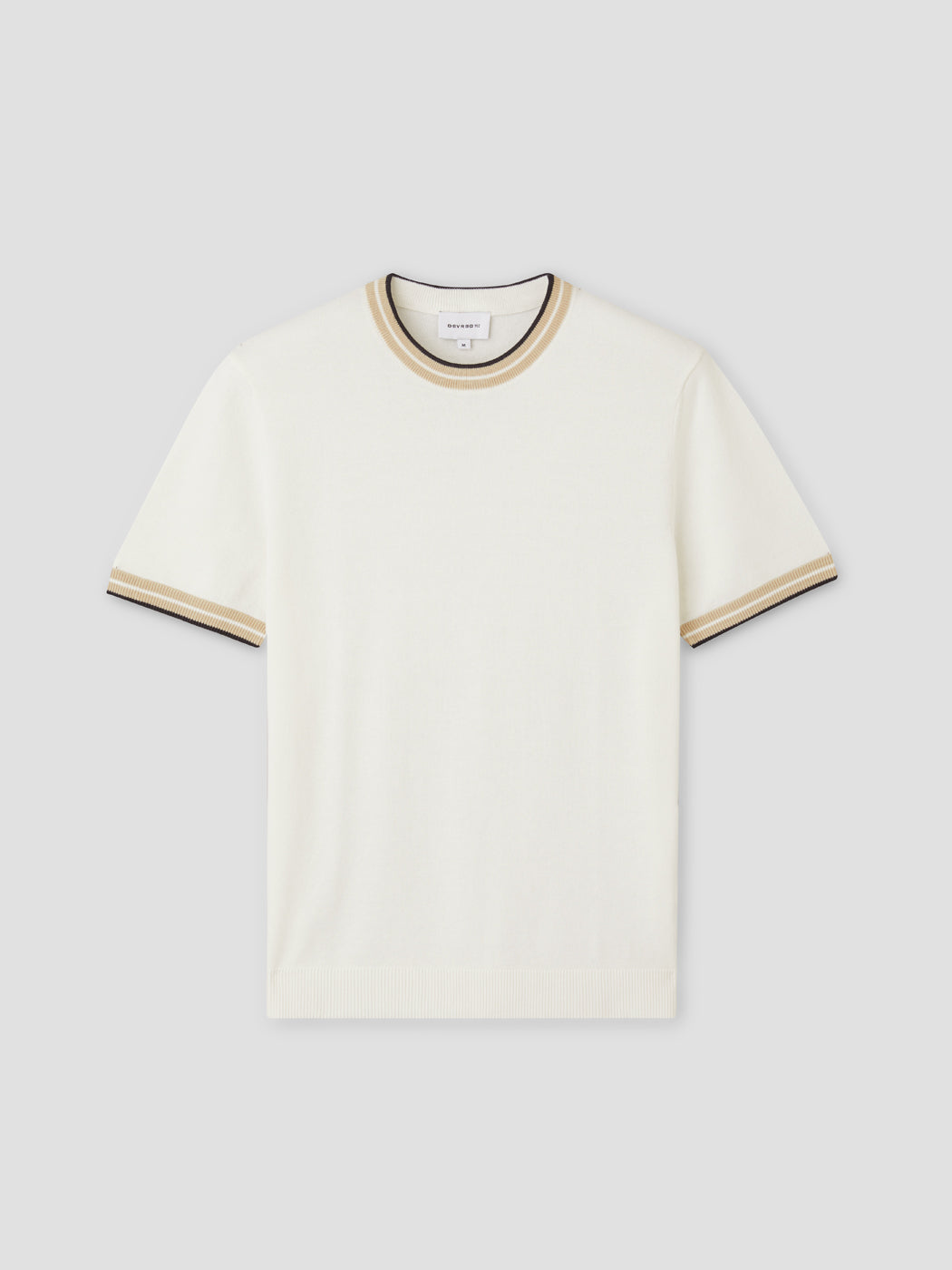 T-shirt maille col rond en coton - DEVRED 1902