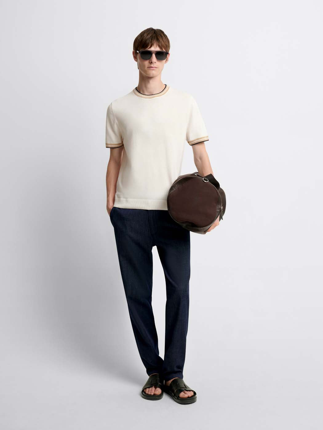T-shirt maille col rond en coton - DEVRED 1902