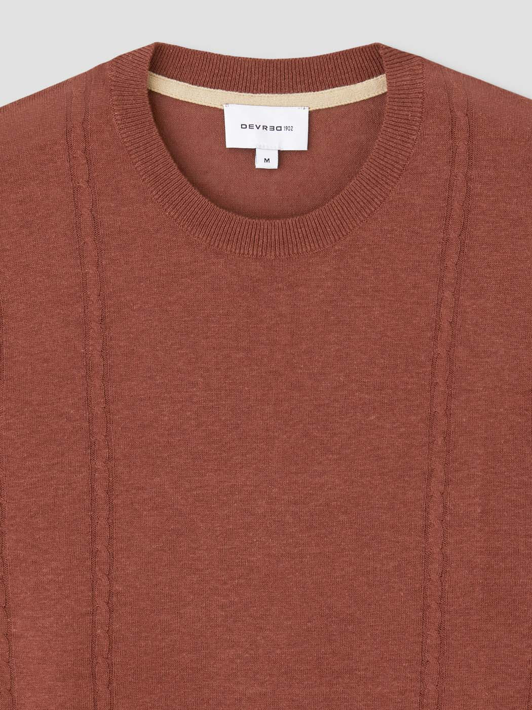 T-shirt maille col rond en jersey - DEVRED 1902