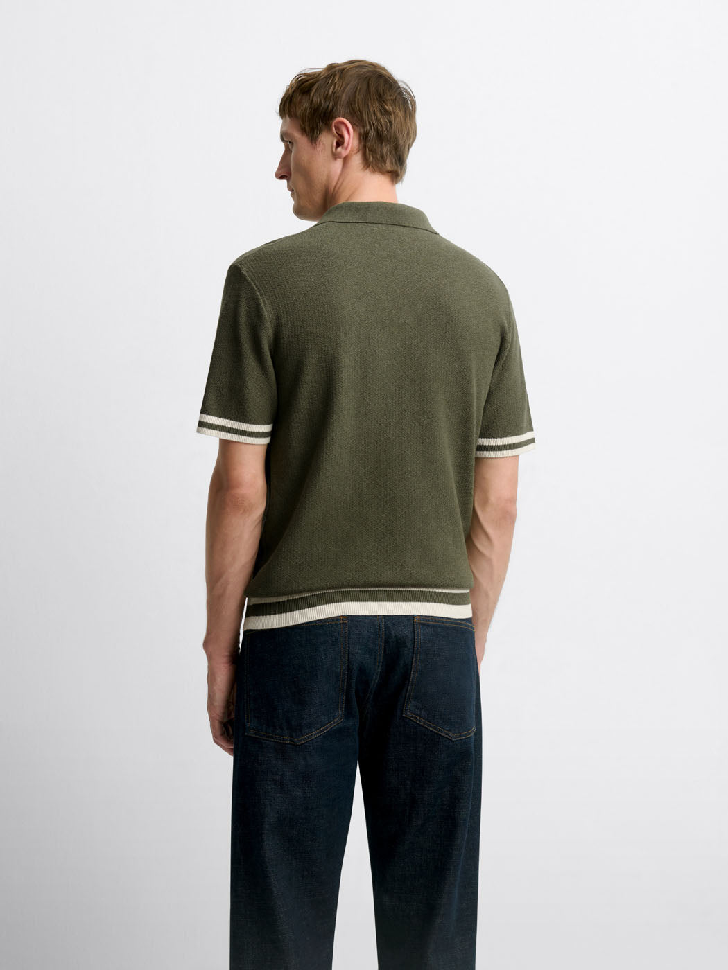 Polo maille col ouvert en coton - DEVRED 1902