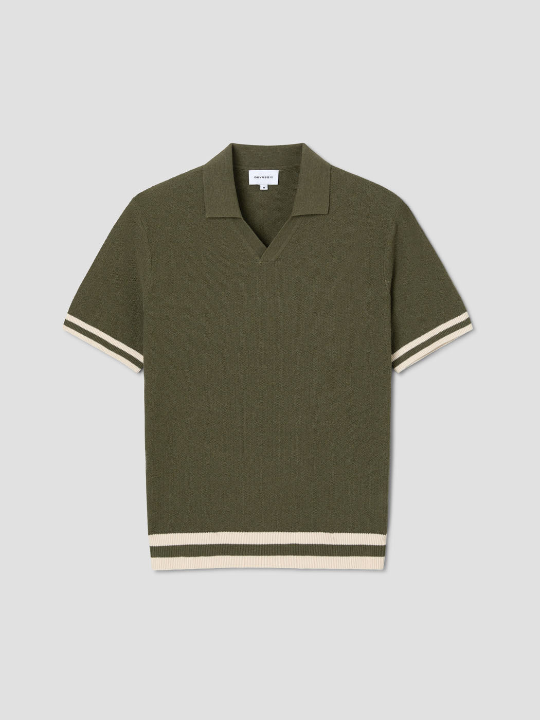 Polo maille col ouvert en coton - DEVRED 1902