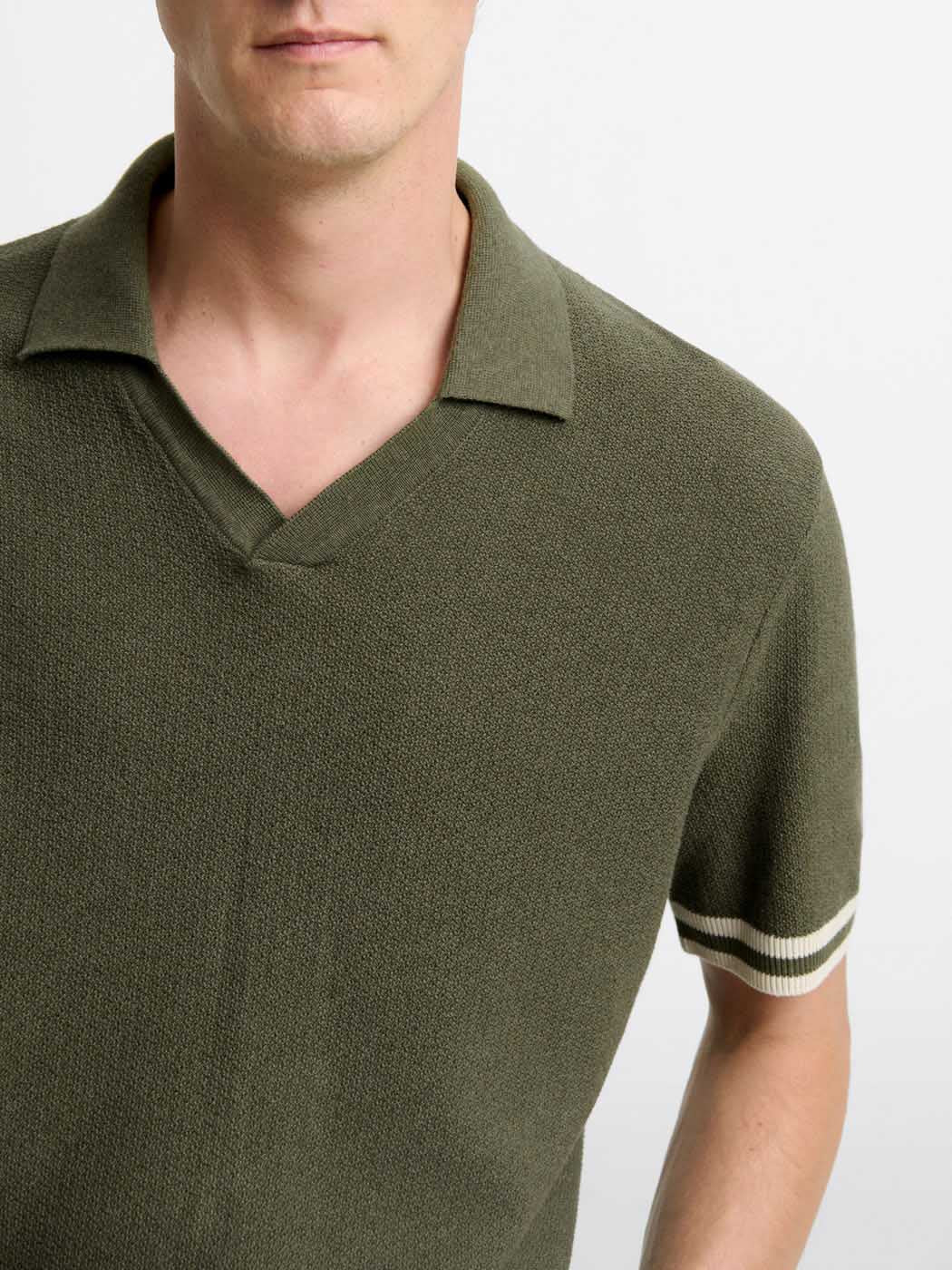 Polo maille col ouvert en coton - DEVRED 1902
