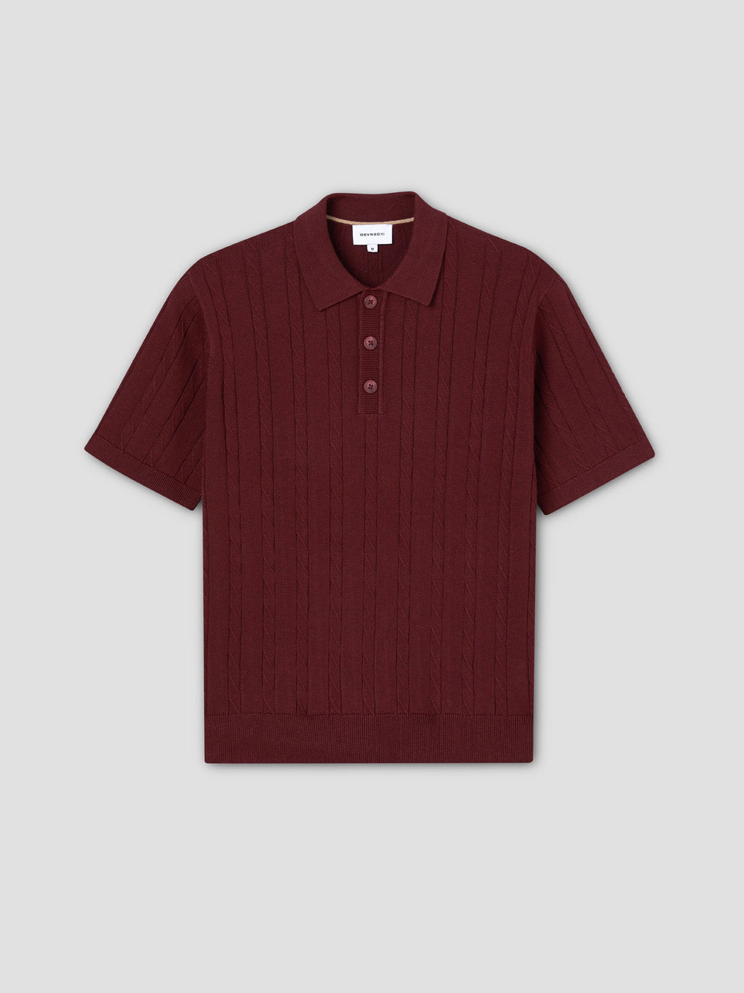 Polo maille col boutonné torsadé - DEVRED 1902