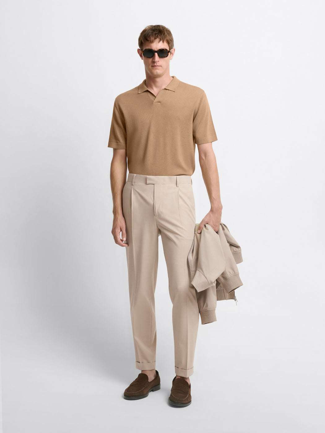 Polo maille col ouvert en jersey - DEVRED 1902