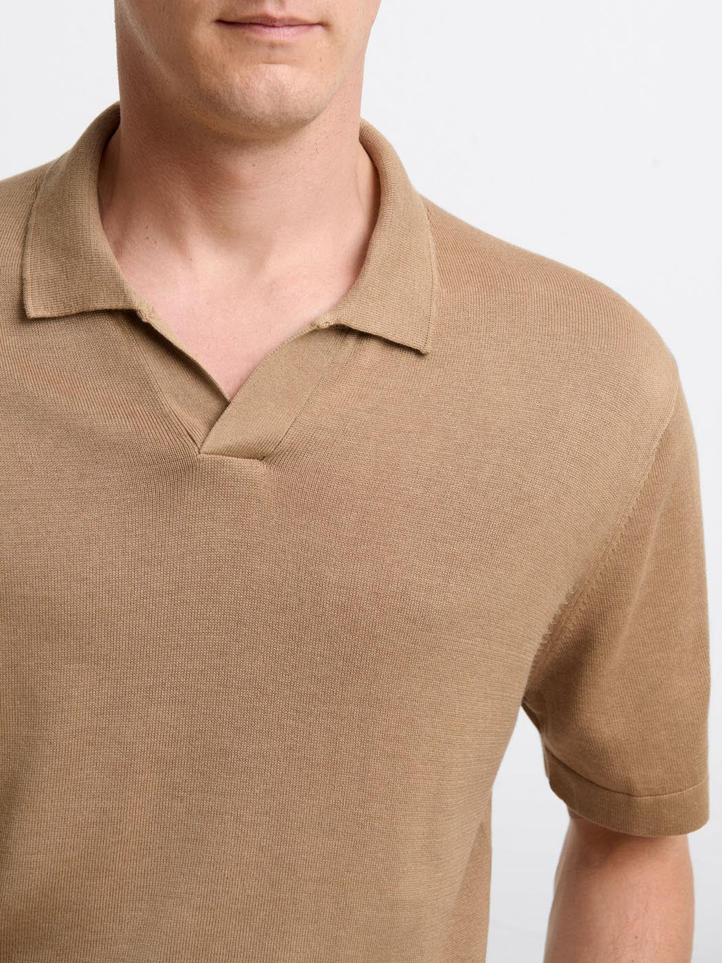 Polo maille col ouvert en jersey - DEVRED 1902
