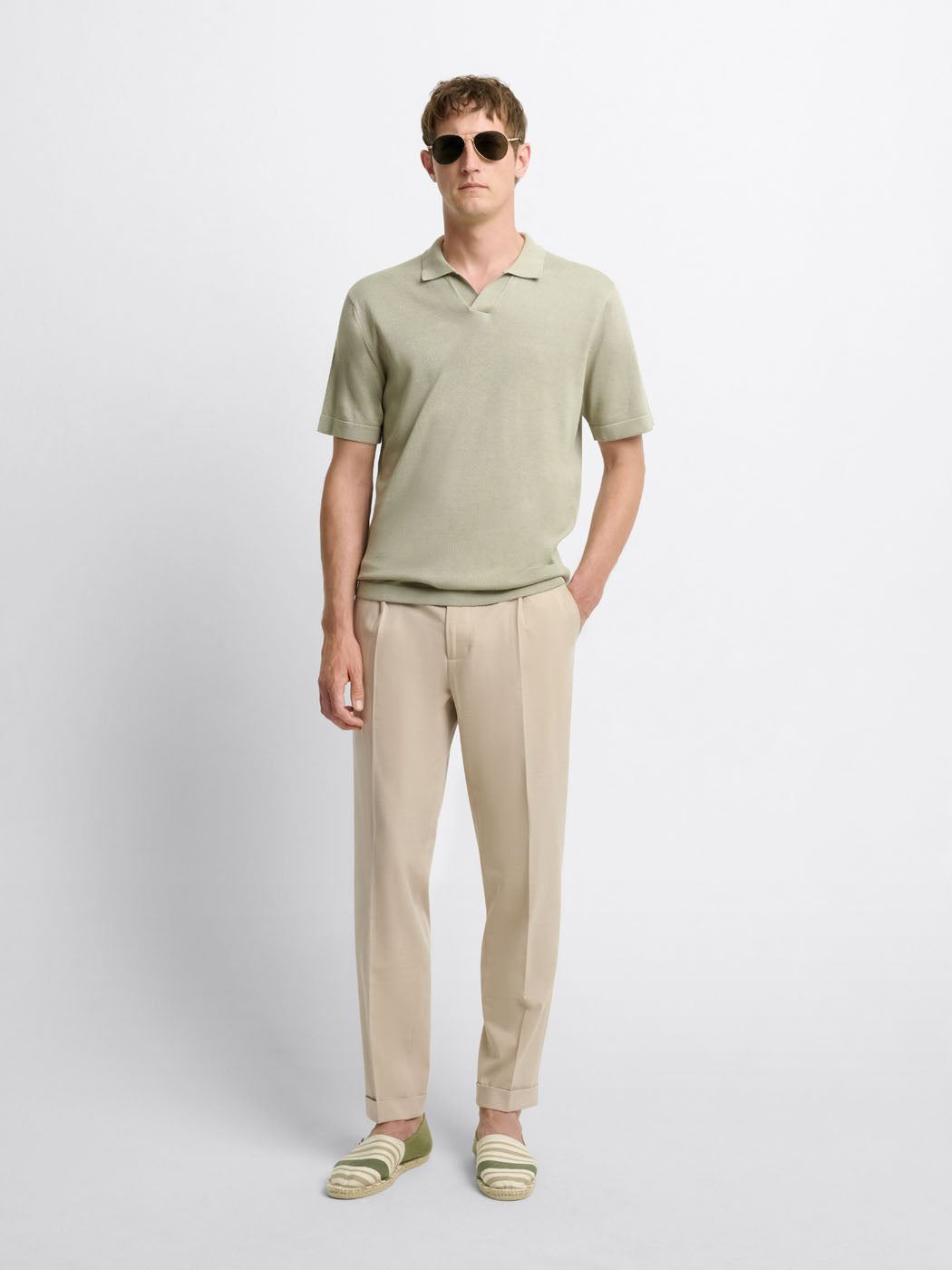 Polo maille col ouvert en jersey - DEVRED 1902