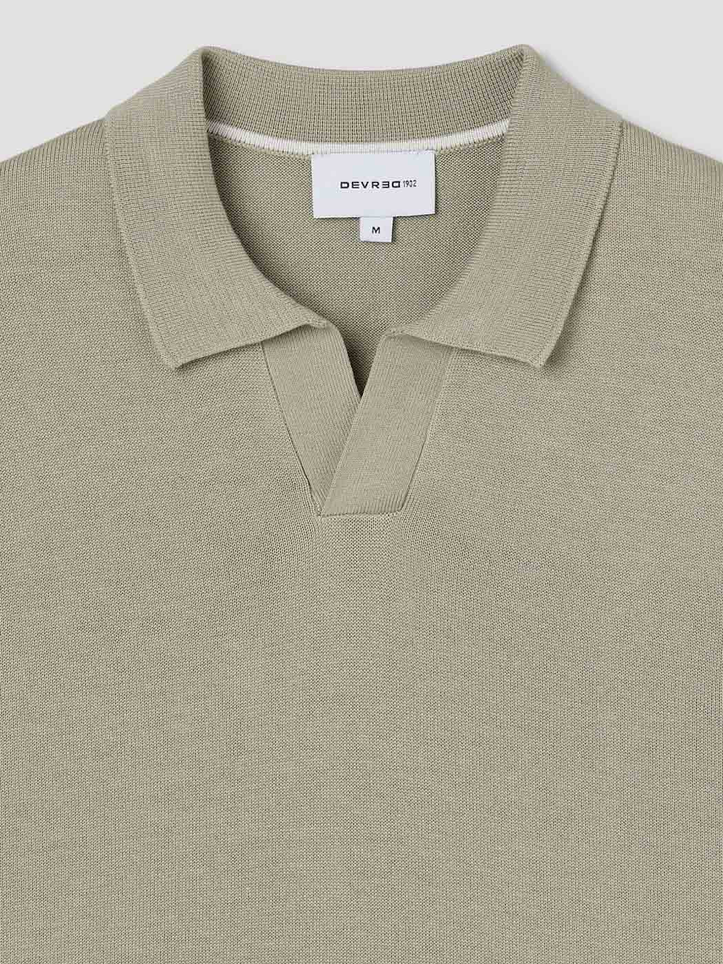 Polo maille col ouvert en jersey - DEVRED 1902