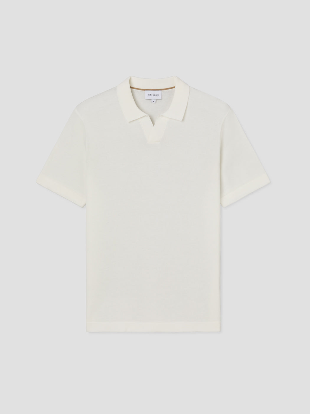 Polo maille col ouvert en jersey - DEVRED 1902