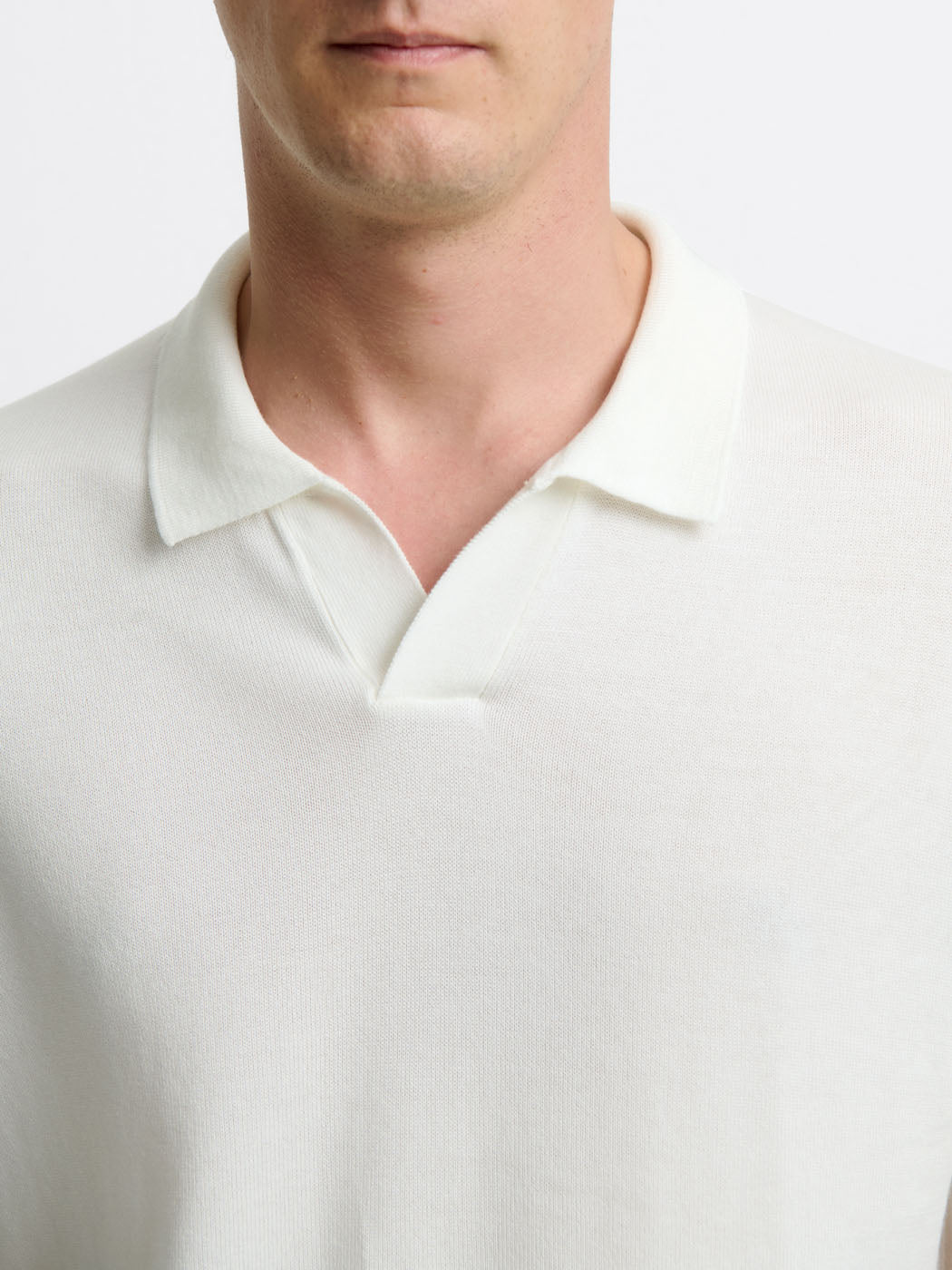 Polo maille col ouvert en jersey - DEVRED 1902