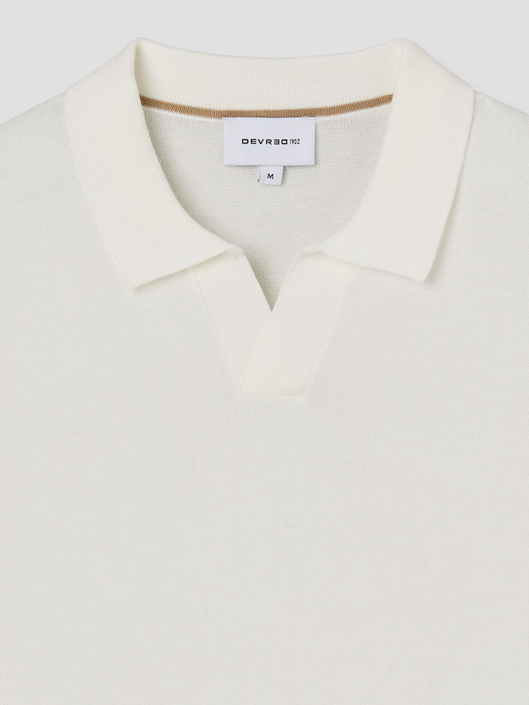 Polo maille col ouvert en jersey - DEVRED 1902