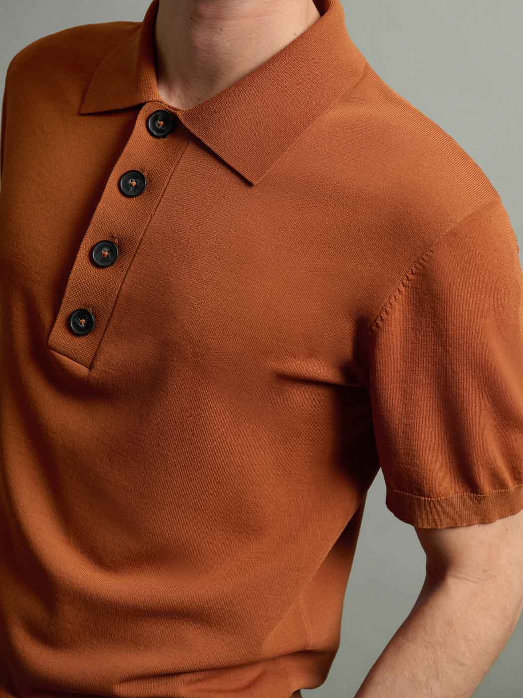 Polo col boutonné en maille jersey - DEVRED 1902