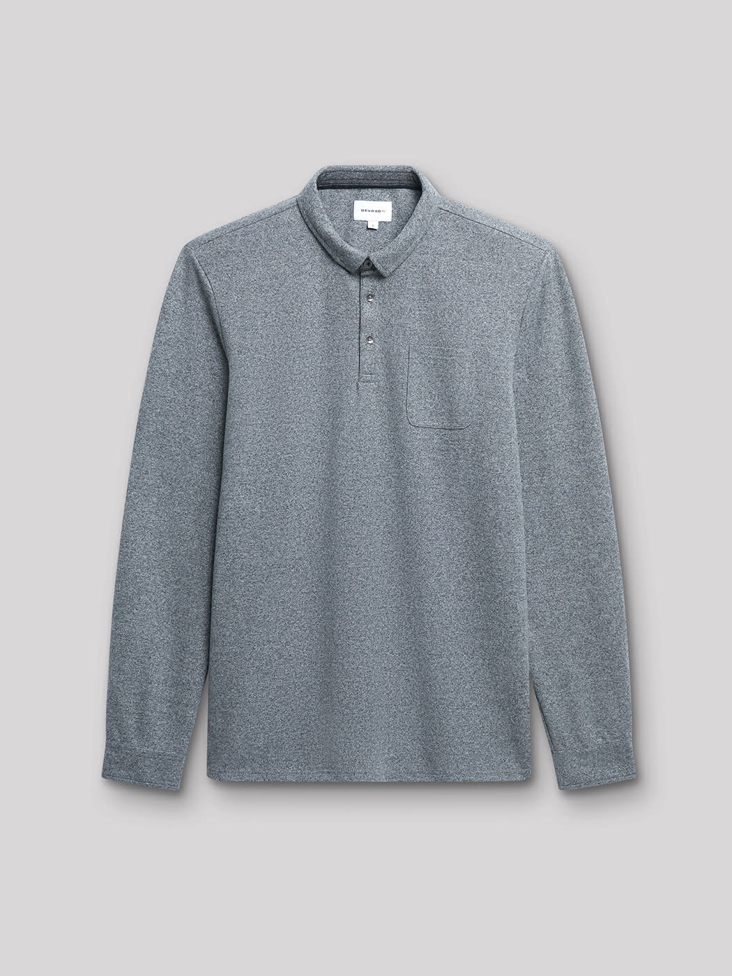 Polo à manches longues faux-uni - DEVRED 1902