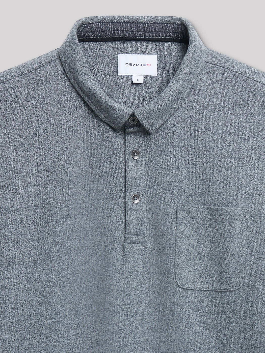 Polo à manches longues faux-uni - DEVRED 1902