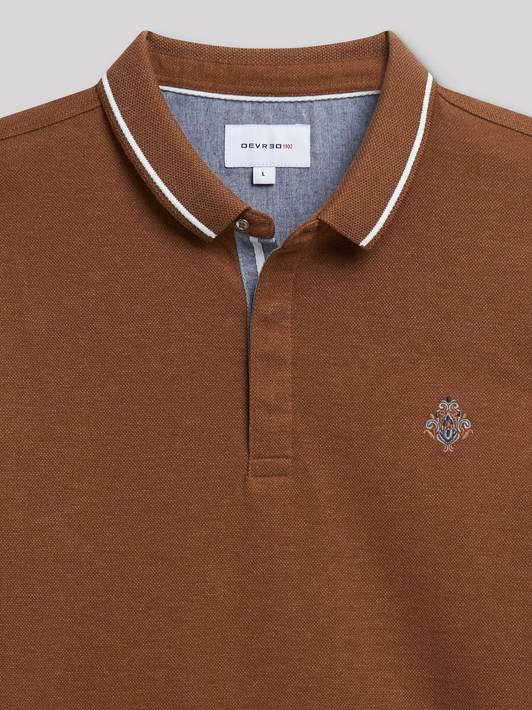 Polo à manches longues brodé - DEVRED 1902