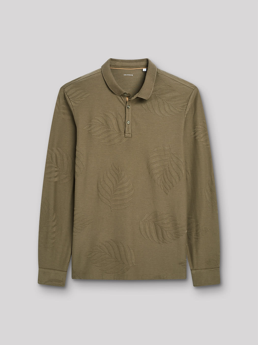 Polo manches longues en coton à motif - DEVRED 1902