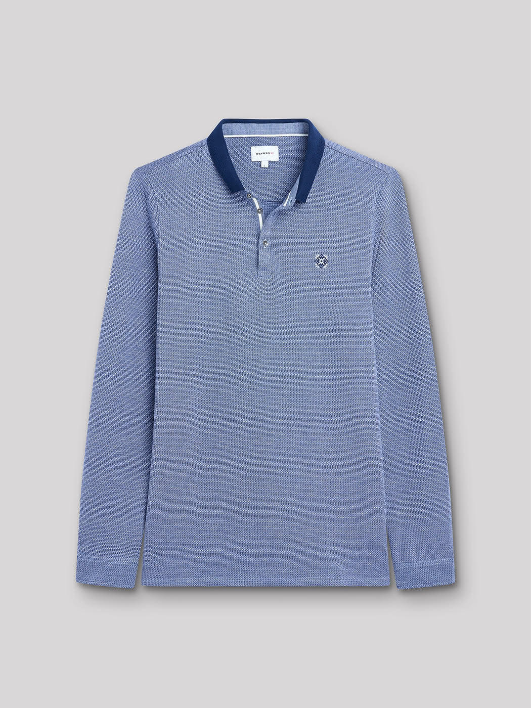 Polo manches longues en coton brodé - DEVRED 1902